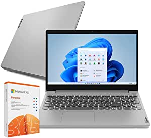 notebook-lenovo-ideapad-3i-celeron-4gb-128gb-ssd-microsoft-365-personal-windows-11-156-82bu0008br-prata - Imagem