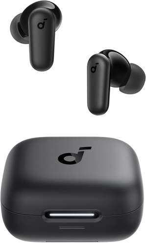 Imagem do produto Soundcore P30i By Anker, Fones De Ouvido Com Cancelamento De Ruído, Graves Poderosos, 45h De Reprodução, Estojo 2-em-1 Com Suporte Para Smartphone, Ip54, B na loja Amazon
