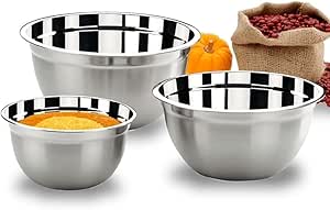 Brinox - Conjunto de Tigelas 3 Peças Suprema - Aço Inox