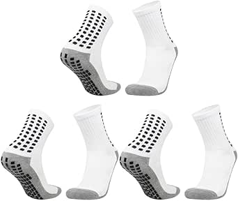 kit-2-ou-3-pares-de-meia-esportiva-cano-longo-com-anti-derrapante-unissex-tamanho-ajustavel-40-ao-46-profissional-em-nylon-e-poliester-dupin - Imagem