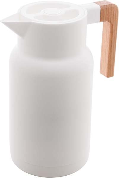 garrafa-termica-de-plastico-organic-branca-1l-lyor - Imagem