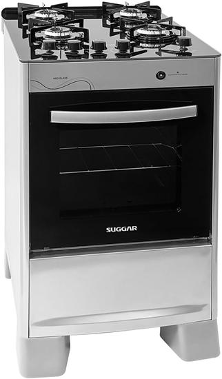 Imagem do produto [Regional] Suggar Fogão Neo Glass Prata Mesa De Vidro 4 Bocas Trempe 6 Apoios Acendimento Automático Fgvng410prix na loja Amazon