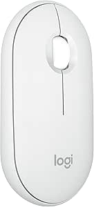 mouse-sem-fio-logitech-pebble-2-m350s-com-clique-silencioso-design-slim-ambidestro-conexao-bluetooth-e-pilha-inclusa-branco-ww82 - Imagem
