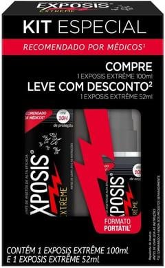 exposis-extreme-kit-repelente-com-icaridina-protege-por-ate-10h-2-unidades-spray-100ml-e-52ml - Imagem
