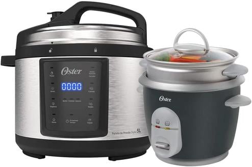 kit-panela-de-pressao-e-panela-eletrica-de-arroz-oster-220v - Imagem