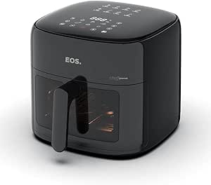 fritadeira-air-fryer-eos-82-litros-chef-gourmet-digital-compacta-all-black-eaf80p-110v - Imagem