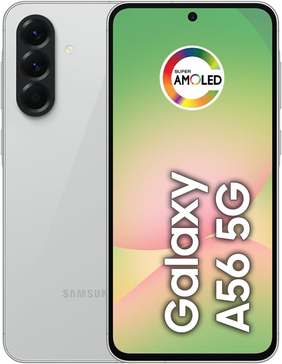 smartphone-samsung-galaxy-a56-5g-128gb-8gb-ram-camera-50mp-ip67-super-amoled-67-recursos-ai-cinza - Imagem