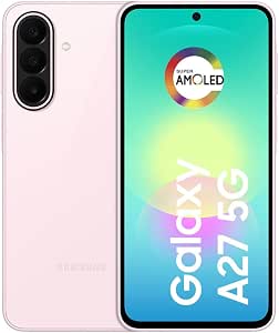 Smartphone Galaxy A27 5G 128GB, câmera tripla de 50MP - Rosa