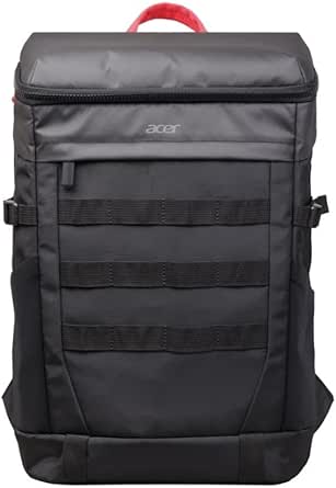 mochila-acer-nitro-abg232-para-notebook-resistente-a-agua-cinza-e-vermelha - Imagem