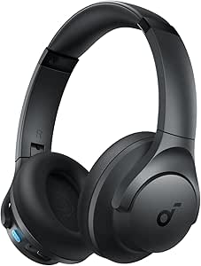 soundcore-q11i-da-anker-fone-de-ouvido-bluetooth-53-over-ear-headphone-graves-profundos-60-horas-de-autonomia-audio-hi-res-almofadas-destacaveis-conexao-multiponto-cinza - Imagem