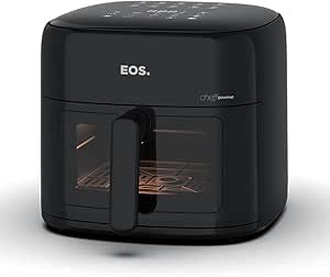 fritadeira-air-fryer-eos-82-litros-chef-gourmet-digital-compacta-all-black-eaf80p-110v - Imagem