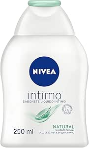 NIVEA Sabonete Líquido Íntimo Natural 250ml, Limpeza Suave, Mantém pH Natural, Óleo de Jojoba, Cuidado Delicado, Uso Diário