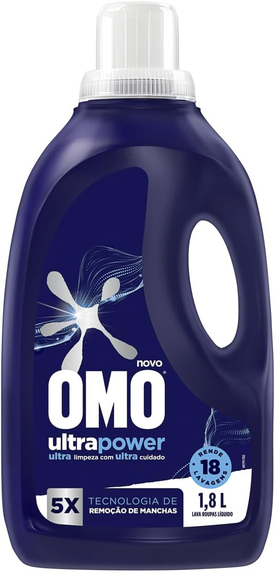 lava-roupas-liquido-omo-ultra-power-frasco-18l - Imagem