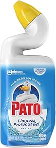 Pato Limpador Sanitário Gel Desinfetante, Marine, Limpeza Profunda, 500ml