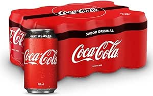 Pack de Coca-Cola Sem Açúcar lata 350ml 12 unidades