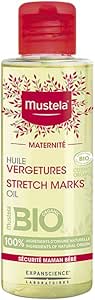 mustela-maternite-oleo-estrias-105-ml-previne-estrias-com-acao-hidratante-aumenta-a-elasticidade-e-acalma-a-sensacao-de-coceira-certificado-organico-100-natural-gravidez-e-pos-parto - Imagem