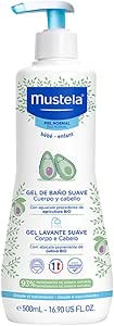 mustela-gel-lavante-suave-500ml-sabonete-liquido-corpo-e-cabelo-para-bebes-e-criancas-feito-com-93-de-ingredientes-de-origem-natural - Imagem