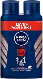 nivea-kit-desodorante-aerossol-nivea-men-dry-impact-150ml-2-unidades - Imagem