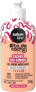 salon-line-gel-creme-modelador-todecacho-cachos-dos-sonhos-fixacao-extraforte-vegano-para-cabelos-ondulados-cacheados-e-crespos-310g - Imagem