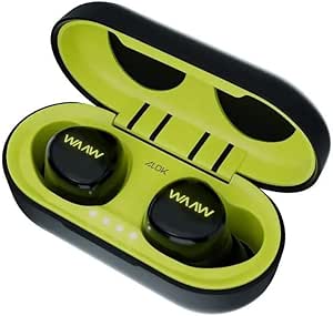 waaw-by-alok-fone-de-ouvido-bluetooth-intra-auricular-sem-fio-com-microfone-e-toque-inteligente-waaw-mob-100eb-preto-e-verde - Imagem