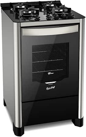 Fischer Fogão De Piso À Gás 4 Bocas Grand Cheff Silver Bivolt - 26987-59775