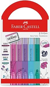 marca-texto-grifpen-com-cheirinho-faber-castell-relaxa-reequilibra-6-es-c-5-cores-cada-mtes5rrzf - Imagem