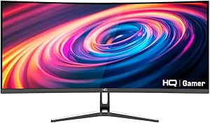 Monitor Gamer 34" Curvo 1ms, 165Hz, UltraWide (QHD) - 3440x1440 AMD FreeSync, HDMI, DP, HQ Premium HQ34C16