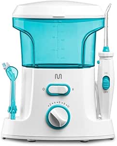 irrigador-oral-clearpik-limpeza-profunda-multilaser-brancoazul-hc037-multilaser-hc037-branco-e-azul - Imagem