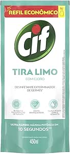 cif-desinfetante-para-uso-geral-tira-limo-com-cloro-sache-450ml-refil-economico - Imagem