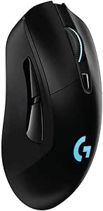 mouse-gamer-sem-fio-logitech-g703-lightspeed-com-rgb-lightsync-6-botoes-programaveis-sensor-hero-25k-e-bateria-recarregavel-compativel-com-powerplay - Imagem