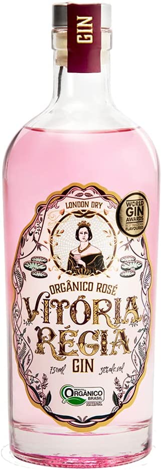 gin-vitoria-regia-rose-organico-750ml-vitoria-regia-sabor-rose-750ml - Imagem