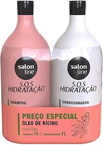 salon-line-kit-shampoo-e-condicionador-sos-hidratacao-oleo-de-ricino-vegano-cabelos-lisos-ondulados-cacheados-e-crespos-1-l-cada - Imagem