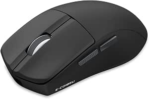 Mouse Sem Fio Gamer Leve, 2.4G, Bluetooth, USB-C, 4000DPI, 1000Hz, Bateria 400mAh, Ergonômico para PC/Notebook