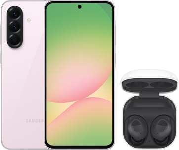samsung-a56-5g-128gb-rosa-galaxy-buds-fe-grafite - Imagem