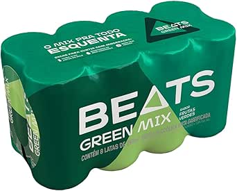 Pack De Beats Green Mix 269ml, Lata, Caixa 8 Unidades