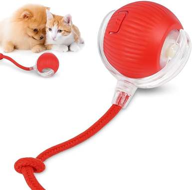 Imagem do produto Bola Interativa Pet Inteligente Gato Cão Automática Recarregável Tipo C Brinquedo Gatos Rolamento Inteligente Brinquedos Pets Anti Mordida Brincar Cães Obj na loja Amazon