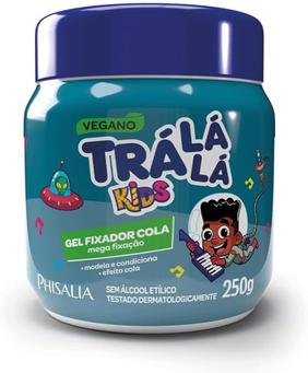 tra-la-la-gel-cola-condicionante-personagem-kids-azul-250-g - Imagem