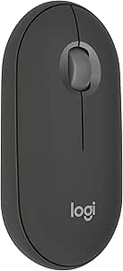 mouse-sem-fio-logitech-pebble-2-m350s-com-clique-silencioso-design-slim-ambidestro-conexao-bluetooth-e-pilha-inclusa-branco - Imagem