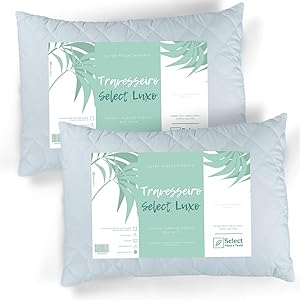 2 Travesseiros Select Luxo 50x70cm Fibra Siliconada Antialérgiaca