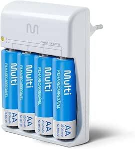 carregador-de-pilhas-multilaser-aaaaa-4-pilhas-aa-2500mah-cb054 - Imagem