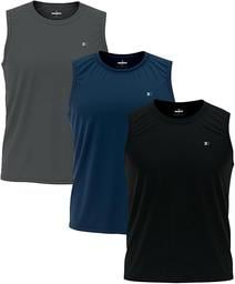 Kit 3 Camisas Regatas Dry-fit Masculina Sandrini Academia