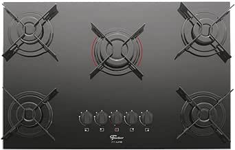 fogao-cooktop-fischer-5q-tc-fit-line-gas-mesa-vidro-preto-bivolt-2w9p - Imagem