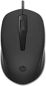 mouse-hp-usb-150-preto-com-sensor-optico-de-ate-1600-dpi-ambidestro-compativel-com-windows-7-ao-9-240j6aa - Imagem