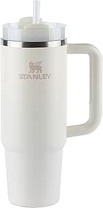 Stanley - Quencher H2.0 FlowState 1,18L - Copo de aço inoxidável com isolamento a vácuo, tampa e canudo, para água, chá gelado, café, smoothies e muito mais, Cream