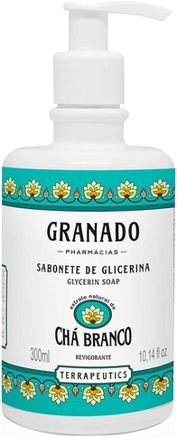 sabonete-liquido-terrapeutics-cha-branco-granado-verde-claro-300ml - Imagem