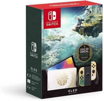 console-nintendo-switch-oled-the-legend-of-zelda-tears-of-the-kingdom-edition - Imagem