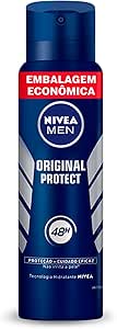Nivea Men Desodorante Antitranspirante Aerossol Original Protect 200ml - Proteção Eficaz De 48 Horas Contra Suor E Mau Odor, Desenvolvido Especialmente Para Prevenir Irritações Na Pele