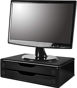 suporte-de-monitor-3-gavetas-mdf-black-piano-souza-cia-ref-3347 - Imagem