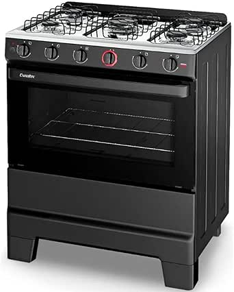 Fogão De Piso 5 Bocas Esmaltec F5isp Ideal Pop | Mesa Em Aço