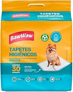 baw-waw-tapetes-higienicos-slim-para-caes-30-unidades - Imagem